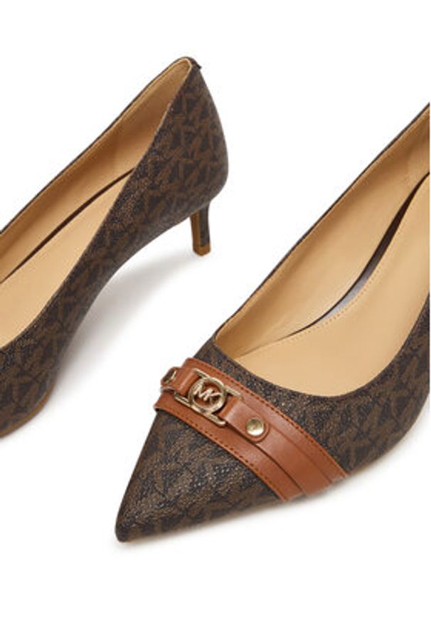 MICHAEL Michael Kors Czółenka Mandy Flex 40T5MAMP1B Brązowy. Kolor: brązowy. Materiał: skóra. Obcas: na szpilce
