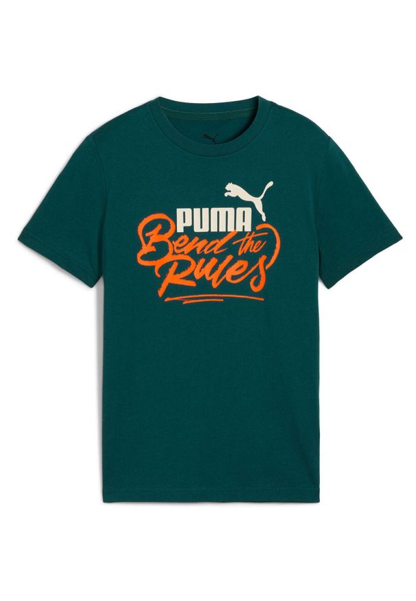 Koszulka Puma Mid90s Graphic Tee Iii B, Dzieci. Kolor: niebieski. Materiał: materiał, bawełna
