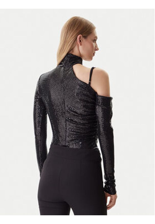 Versace Jeans Couture Body 79HAM208 J0248 Czarny Slim Fit. Kolor: czarny. Materiał: syntetyk
