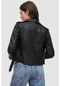 AllSaints - Kurtka skórzana BALFERN BIKER WL115E. Okazja: na co dzień. Kolor: czarny. Materiał: skóra. Wzór: gładki. Styl: casual #3