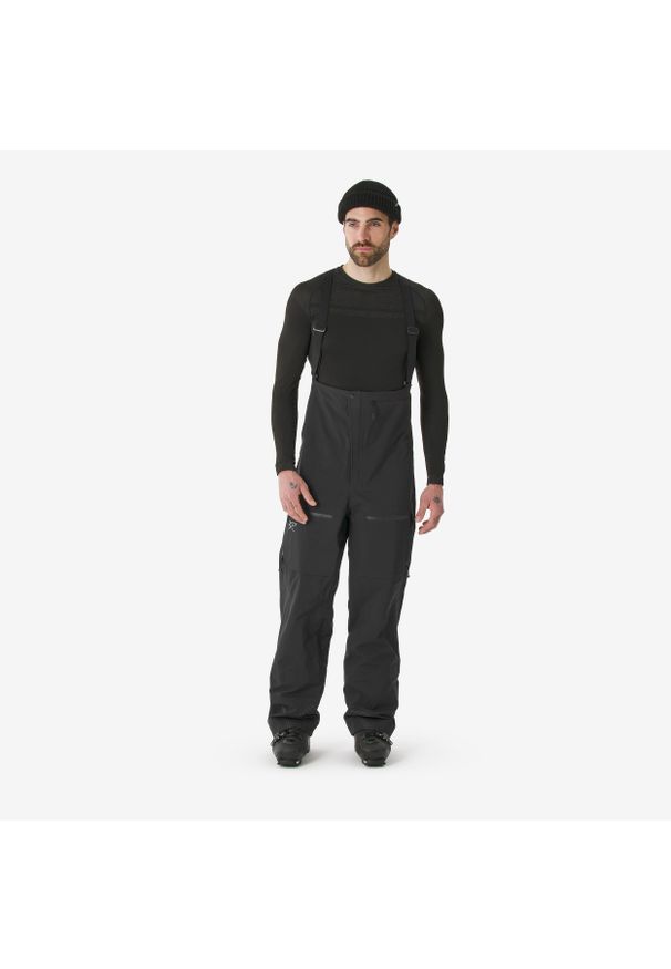 SIMOND - Spodnie narciarskie męskie Wedze FR900 freeride. Kolor: czarny. Materiał: materiał. Długość: długie. Sport: narciarstwo