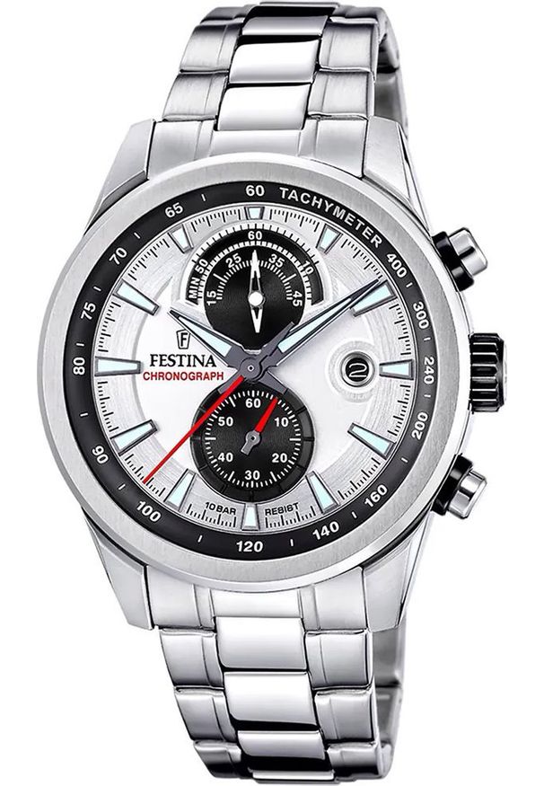 Zegarek męski Festina F20694-1 srebrny. Kolor: srebrny