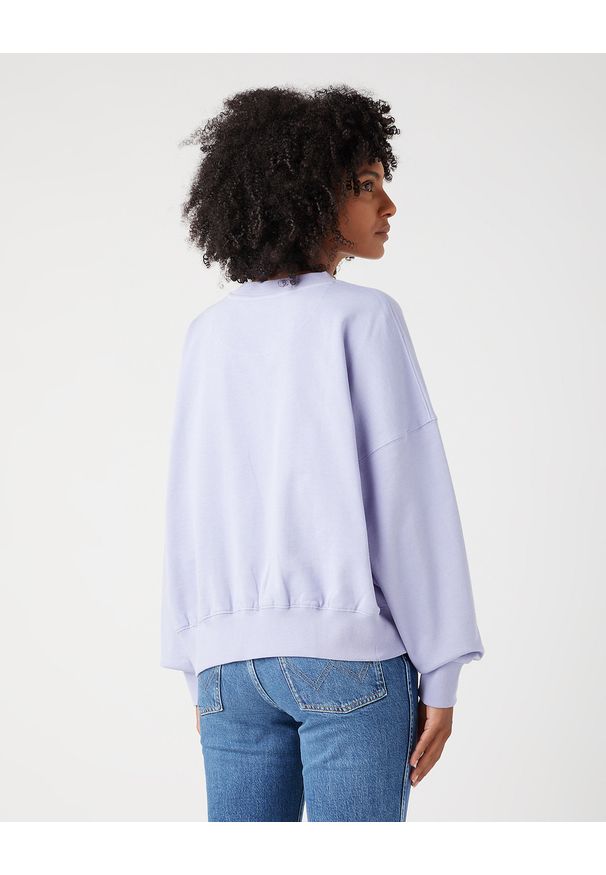 Wrangler - DAMSKA BLUZA WRANGLER RELAXED SWEATSHIRT SWEET LAVENDER 112343712