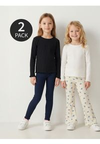 Sinsay - Bawełniane legginsy 2 pack - wielobarwny. Materiał: bawełna #1