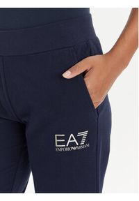 EA7 Emporio Armani Spodnie dresowe 8NTP67 TJTXZ 1554 Granatowy Regular Fit. Kolor: niebieski. Materiał: bawełna