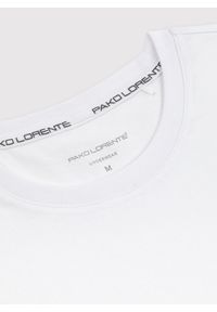Pako Lorente - PAKO LORENTE – Biały gładki T-shirt Basic. Kolor: biały. Materiał: bawełna. Długość rękawa: krótki rękaw. Długość: krótkie. Wzór: gładki. Styl: klasyczny #3