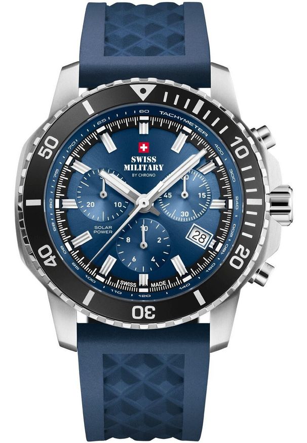 Zegarek Head Zegarek męski Swiss Military by Chrono SMS34113.03 niebieski. Kolor: niebieski