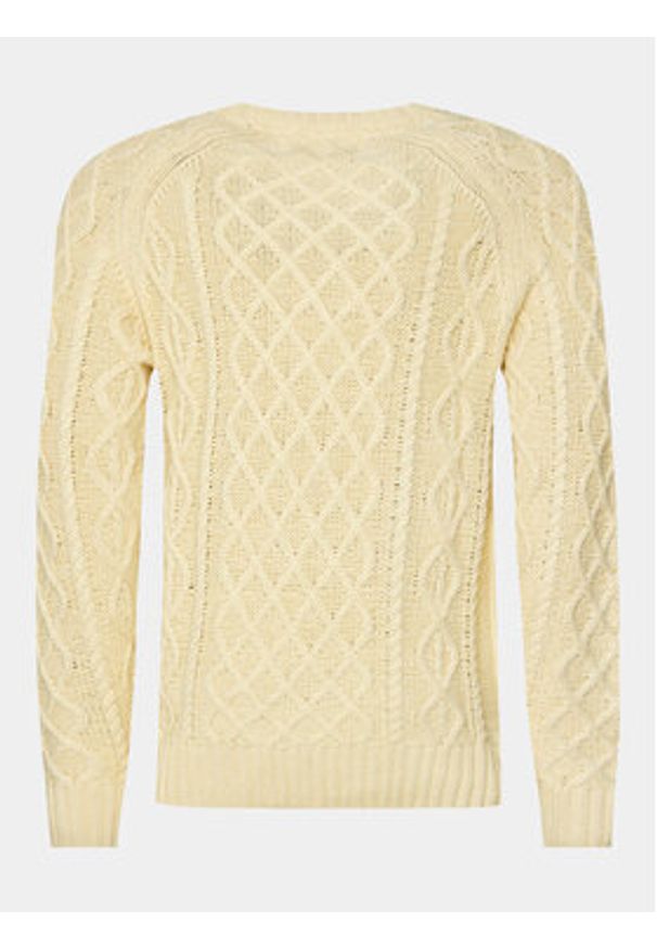 INDICODE Sweter Bussel 35-597 Beżowy Regular Fit. Kolor: beżowy. Materiał: bawełna