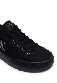 Calvin Klein Sneakersy Vulc Flatform Low Canvas Mg YW0YW01763 Czarny. Kolor: czarny. Materiał: materiał #2
