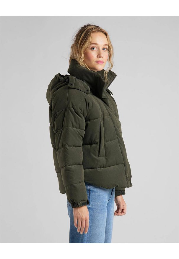 Lee - LEE PUFFER JACKET DAMSKA KURTKA ZIMOWA SERPICO GREEN L56VMMOJ 112113117. Sezon: zima