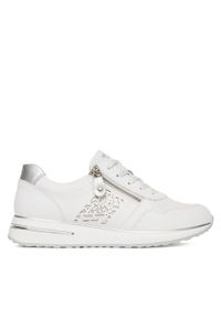 Remonte Sneakersy D1G00-80 Biały. Kolor: biały. Materiał: skóra
