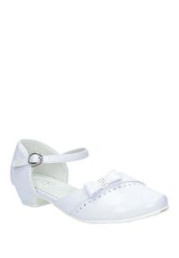 Casu - białe buty komunijne z kokardą casu 7km-222. Okazja: na komunię. Kolor: biały #1