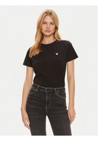 Guess T-Shirt V4YI09 J1314 Czarny Regular Fit. Kolor: czarny. Materiał: bawełna #1