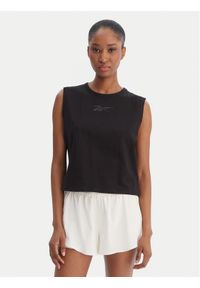 Reebok Top Erica RK25499CCW Czarny Relaxed Fit. Kolor: czarny. Materiał: bawełna #1