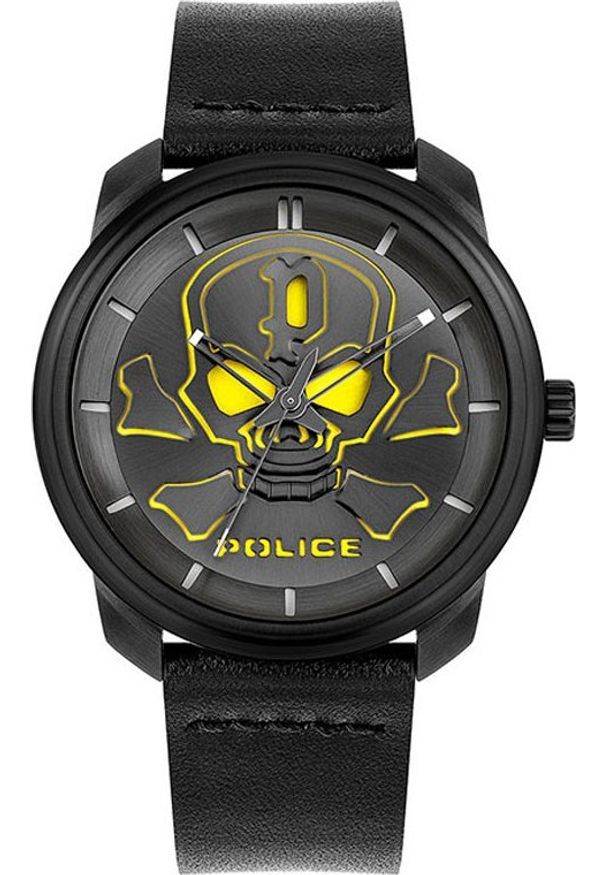 Zegarek Police Zegarek męski Police PL.15714JSB-02 czarny. Kolor: czarny