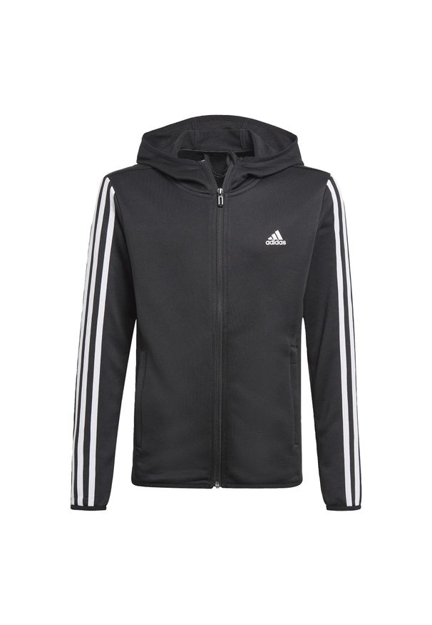 Adidas - Bluza dla dzieci adidas Designed 2 Move 3-Stripes Hoodie. Typ kołnierza: kaptur. Kolor: wielokolorowy, czarny, biały