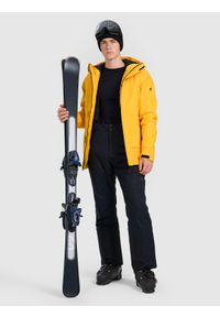 4f - 4F Kurtka narciarska membrana 8000 męska - żółta XXL. Kolor: żółty. Materiał: materiał, poliester. Sezon: zima #2