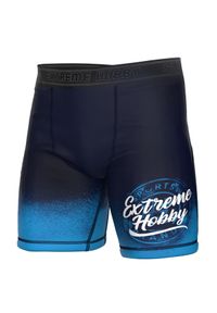 Spodenki Vale Tudo do MMA męskie EXTREME HOBBY BADGE. Kolor: niebieski. Materiał: elastan, poliester