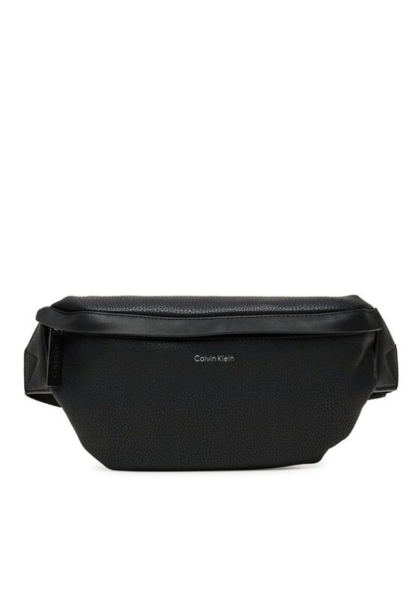 Calvin Klein Saszetka nerka Ck Must Waistbag LV04D3184G Czarny. Kolor: czarny. Materiał: skóra