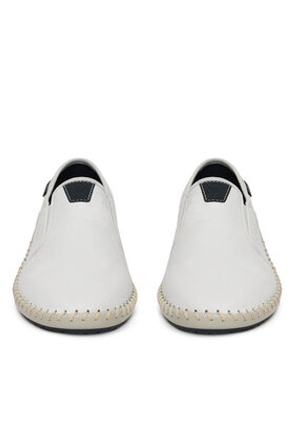 Rieker Półbuty B4551-81 Biały. Kolor: biały. Materiał: skóra