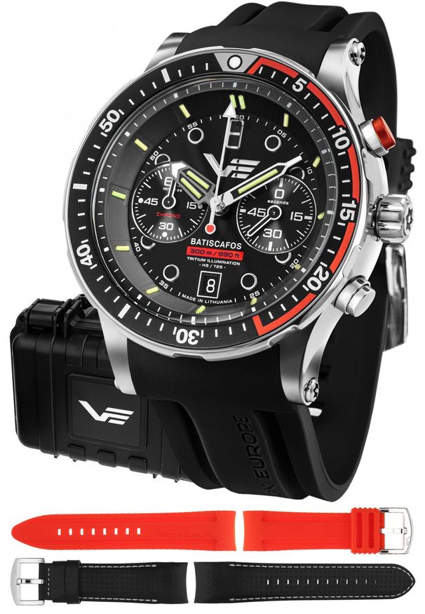 Zegarek Vostok Europe Zegarek męski Vostok Europe 6S21-511A771SB czarny. Kolor: czarny