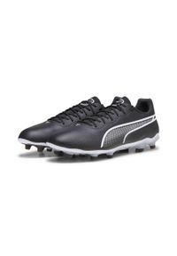 Buty piłkarskie męskie Puma 01 King Pro Fg Ag. Zapięcie: sznurówki. Kolor: biały, wielokolorowy, czarny. Materiał: materiał, syntetyk, tkanina, guma. Szerokość cholewki: normalna. Sport: piłka nożna #2