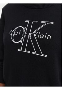 Calvin Klein Jeans Sweter LV047G322G Czarny Regular Fit. Kolor: czarny. Materiał: bawełna #3
