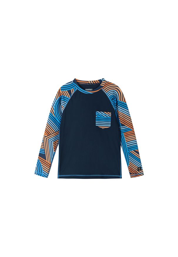 Bluza chłopięca Reima Kroolaus. Kolor: turkusowy, niebieski, wielokolorowy. Długość rękawa: długi rękaw