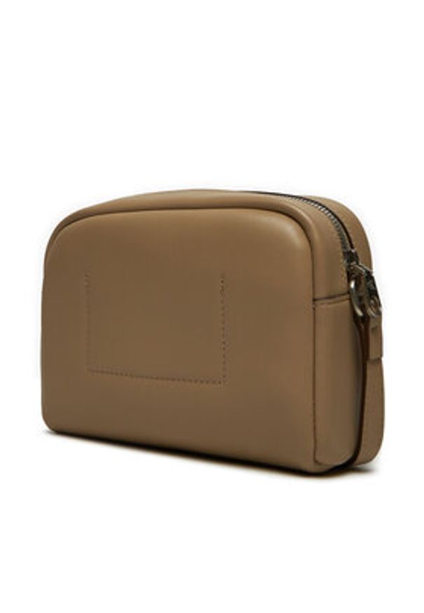 Calvin Klein Jeans Torebka Sculpted Camera Bag18 Mono K60K612220 Brązowy. Kolor: brązowy. Materiał: skórzane