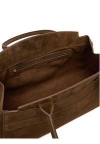 Gino Rossi - GINO ROSSI Torebka EO-LA224-19156A Brązowy. Kolor: brązowy. Materiał: zamszowe, skórzane #7