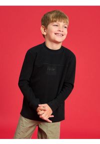 Sinsay - Koszulka z długimi rękawami - czarny. Kolor: czarny. Długość rękawa: długi rękaw. Długość: długie