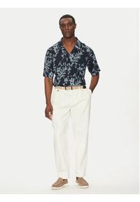 TOMMY HILFIGER - Tommy Hilfiger Koszula Bowling Shirt Print UM0UM03227 Granatowy Regular Fit. Kolor: niebieski. Materiał: syntetyk. Wzór: nadruk #5