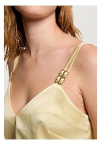 Morgan Top 242-OLAFI Żółty Regular Fit. Kolor: żółty. Materiał: syntetyk #3