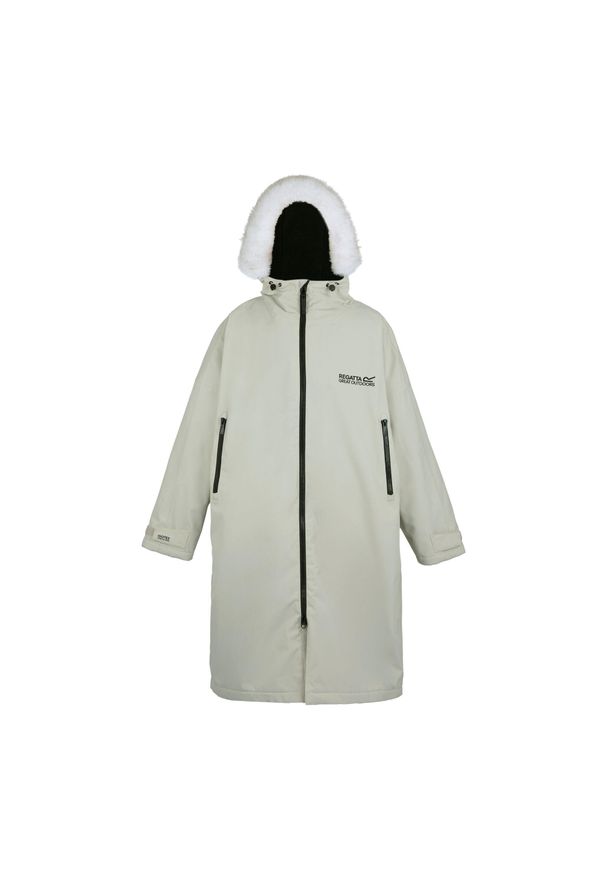 Regatta - Wodoodporny Szlafrok Unisex Dla Dorosłych. Kolor: beżowy, wielokolorowy, biały. Sport: turystyka piesza