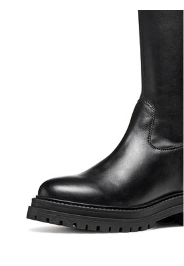 Geox Kozaki D Iridea D56HRF 0KB43 C9999 Czarny. Kolor: czarny. Materiał: skóra