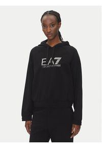 EA7 Emporio Armani Dres 7W000122 AF12502 UC001 Czarny Regular Fit. Kolor: czarny. Materiał: bawełna