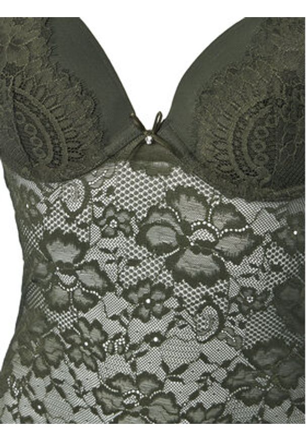 Hunkemöller Body Amara 302447 Zielony. Kolor: zielony. Materiał: syntetyk