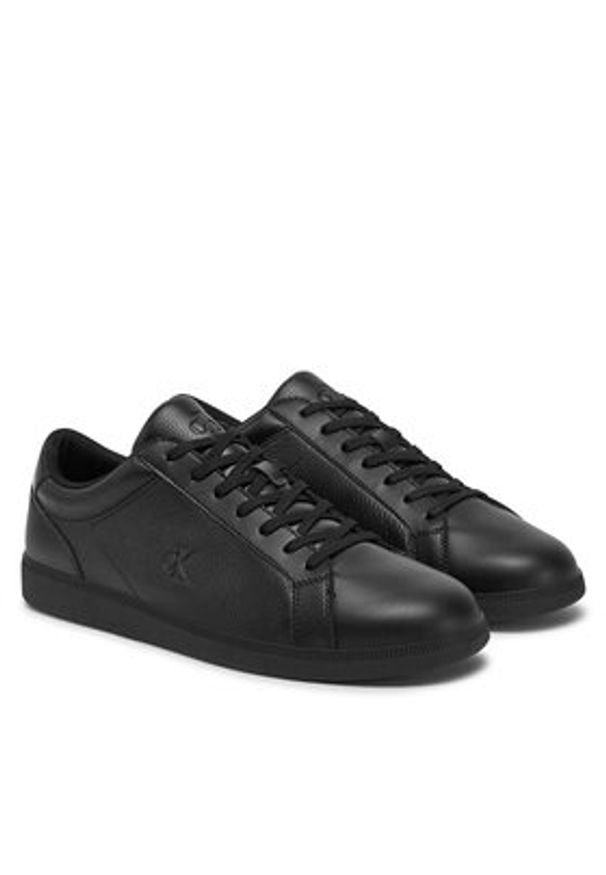 Calvin Klein Jeans Sneakersy Low Profile Cupsole Cm YM0YM01190 Czarny. Kolor: czarny. Materiał: skóra