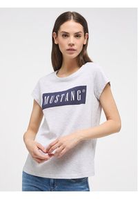 Mustang T-Shirt Alina 1013220 Szary Regular Fit. Kolor: szary. Materiał: bawełna #7