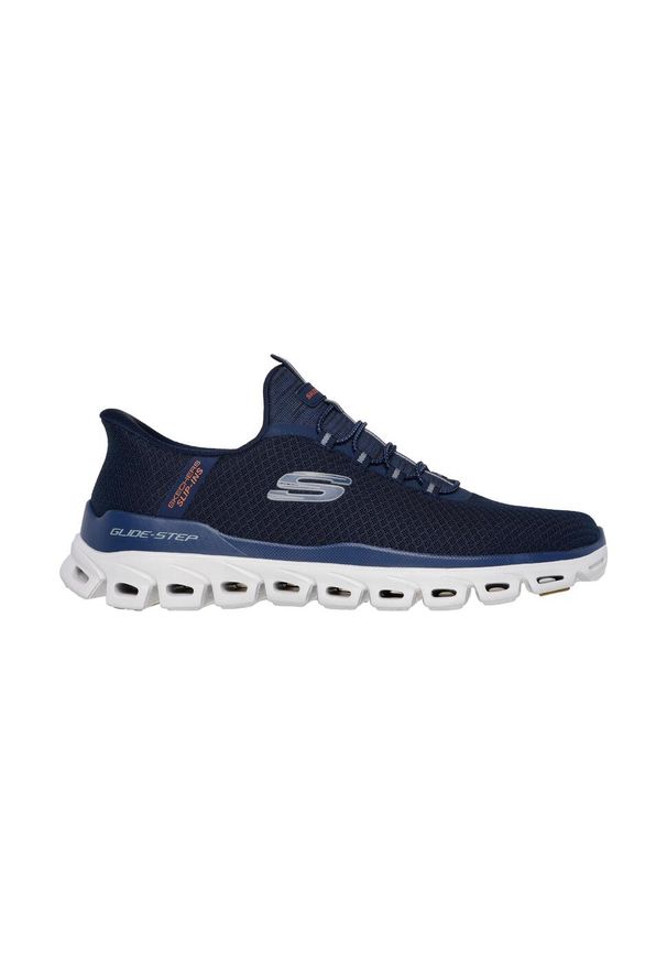 skechers - Buty męskie sneakersy Skechers Glide-Step Slip-Ins. Kolor: niebieski