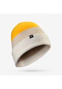 WEDZE - Czapka narciarska dla dorosłych Wedze Rider 500. Kolor: wielokolorowy, żółty, beżowy, pomarańczowy, biały. Materiał: akryl, materiał. Sezon: zima. Styl: sportowy #1