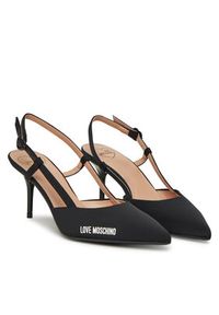 Love Moschino - LOVE MOSCHINO Szpilki JA10627G0MIMX000 Czarny. Kolor: czarny. Materiał: materiał. Obcas: na szpilce #6