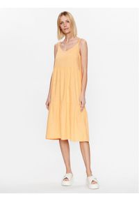 Roxy Sukienka letnia ERJWD03699 Pomarańczowy Regular Fit. Kolor: pomarańczowy. Materiał: bawełna, wiskoza. Sezon: lato #1