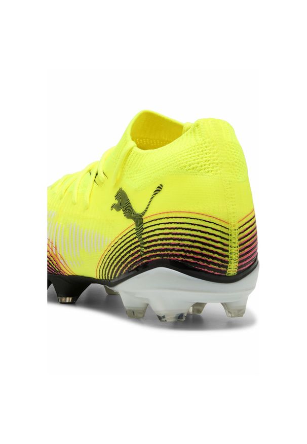 Puma - Buty piłkarskie FUTURE 8 MATCH FG/AG PUMA Yellow Alert Black Sun Struck Pink. Kolor: żółty, wielokolorowy, różowy, czarny. Sport: piłka nożna