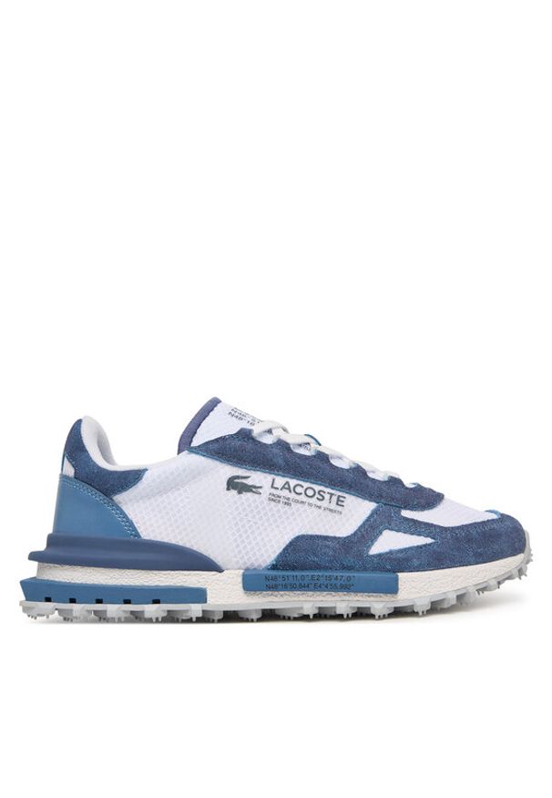 Lacoste Sneakersy Elite Active 51SMA0142 Niebieski. Kolor: niebieski. Materiał: skóra, zamsz