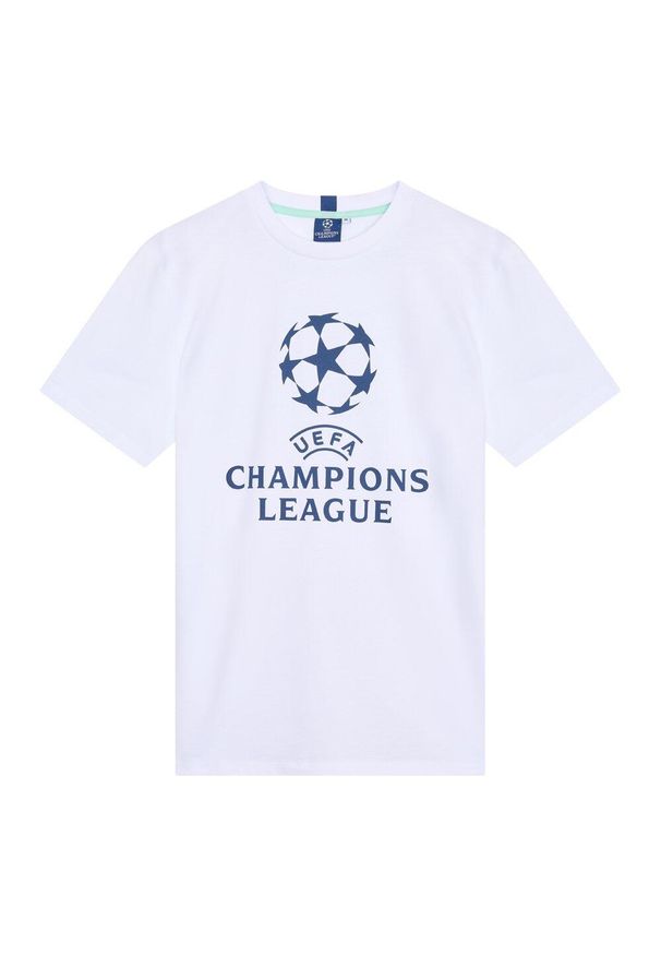CHAMPIONS LEAGUE - koszulka UEFA Champions League. Kolor: biały. Materiał: bawełna