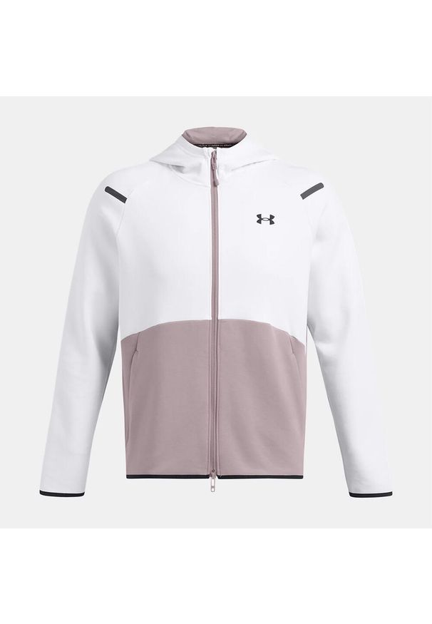 Bluza męska Under Armour Unstoppable Fleece Full Zip HD. Kolor: biały. Sport: turystyka piesza