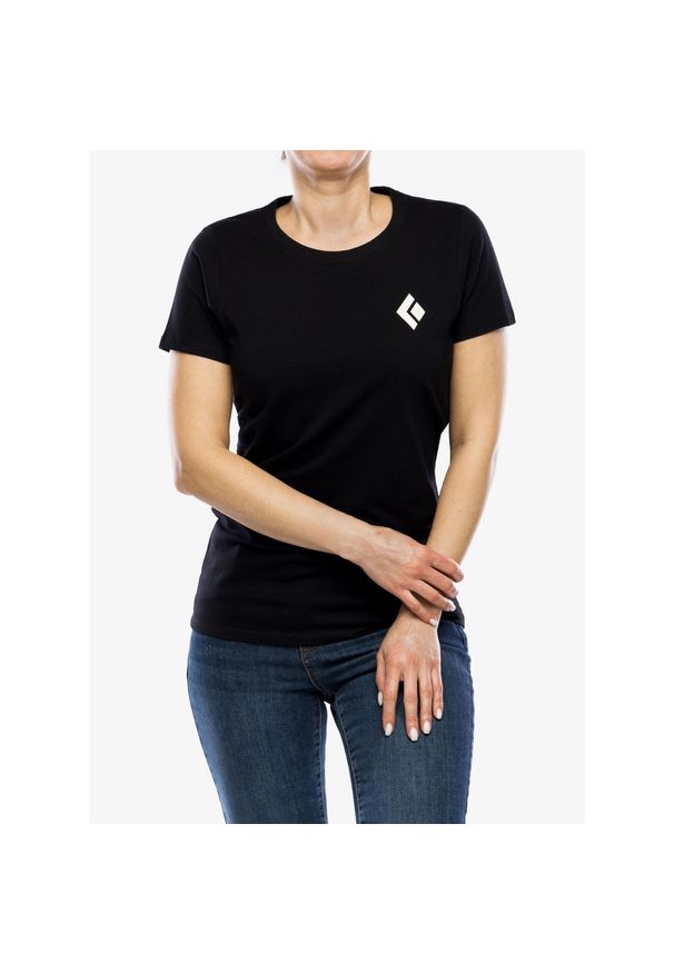 Koszulka bawełniana damska Black Diamond Equipment For Alpinists SS Tee. Kolor: czarny. Materiał: bawełna