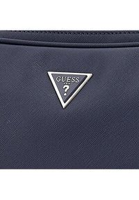 Guess Plecak Certosa Saffiano Smart HMECSA P3109 Granatowy. Kolor: niebieski. Materiał: skóra