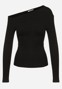 Born2be - Czarna Wiskozowa Bluzka z Asymetrycznym Dekoltem Clatide. Okazja: na spotkanie biznesowe, do pracy. Kolor: czarny. Materiał: wiskoza. Styl: elegancki, biznesowy #6